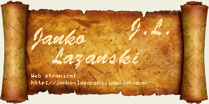 Janko Lazanski vizit kartica